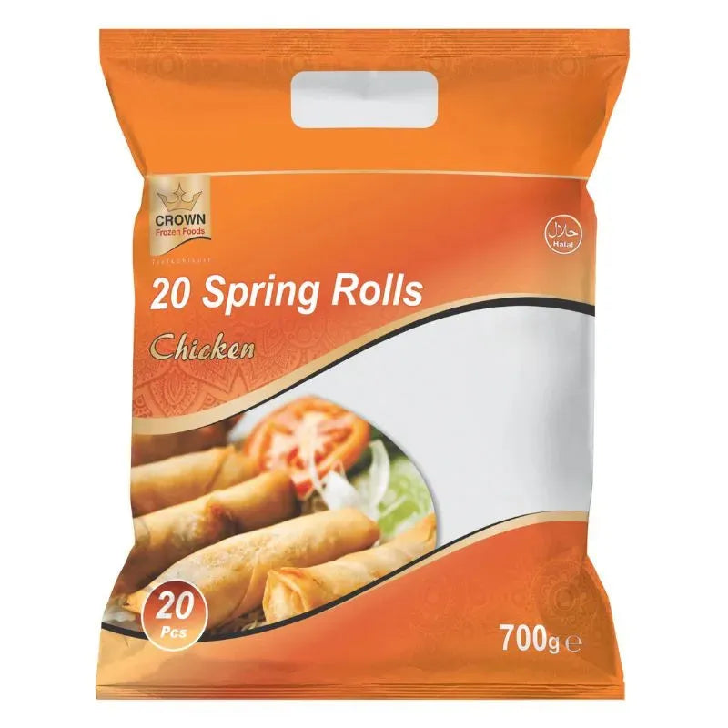 Crown Frozen Chicken Spring Rolls - 700g-Noor Groceries