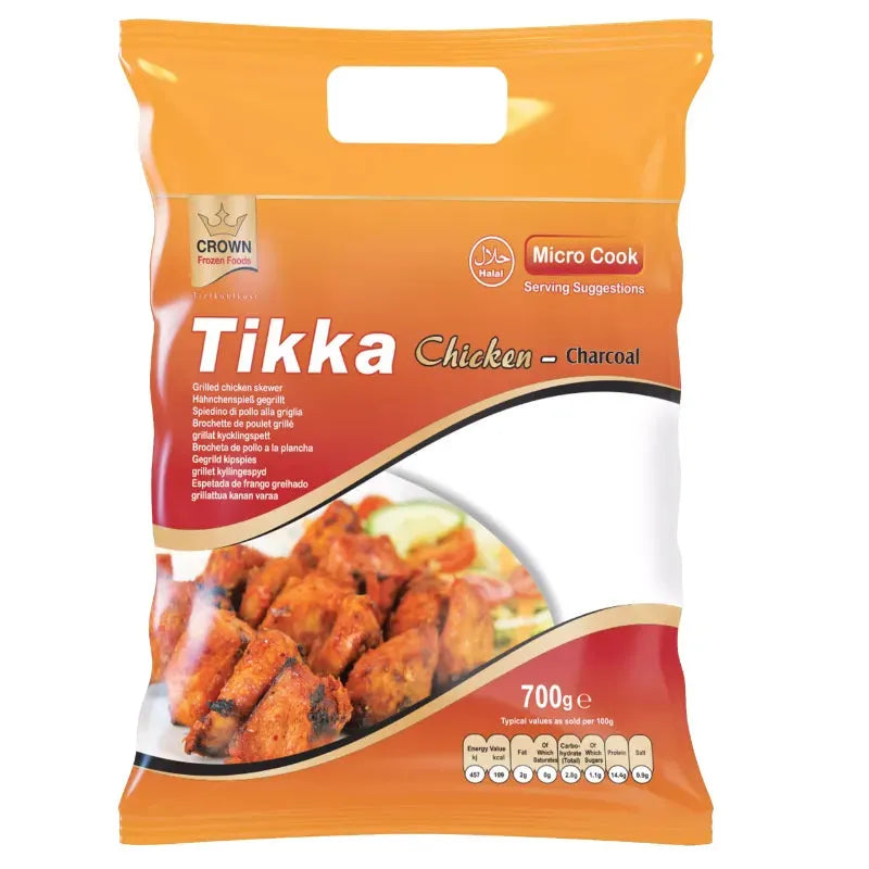 Crown Frozen Chicken Tikka Charcoal - 700g-Noor Groceries
