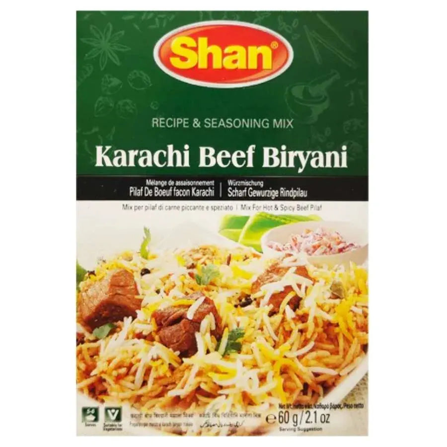 Shan Karachi Beef Biryani Masala - 60g-Noor Groceries