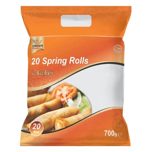 Crown Frozen Chicken Spring Rolls - 700g-Noor Groceries