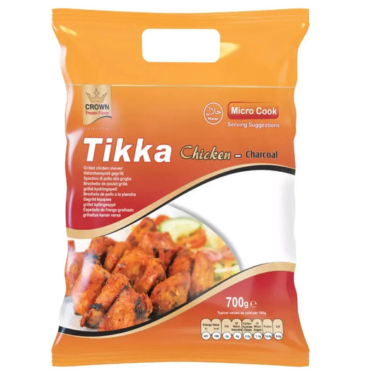 Crown Frozen Chicken Tikka Charcoal - 700g-Noor Groceries