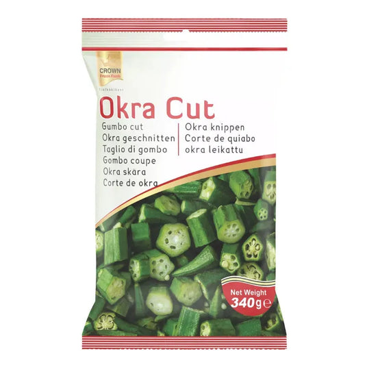 Crown Frozen Okra Cut - 340g-Noor Groceries