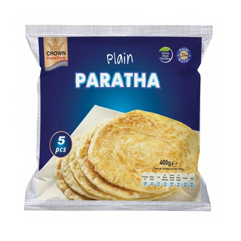 Crown Frozen Plain Paratha - 400g-Noor Groceries