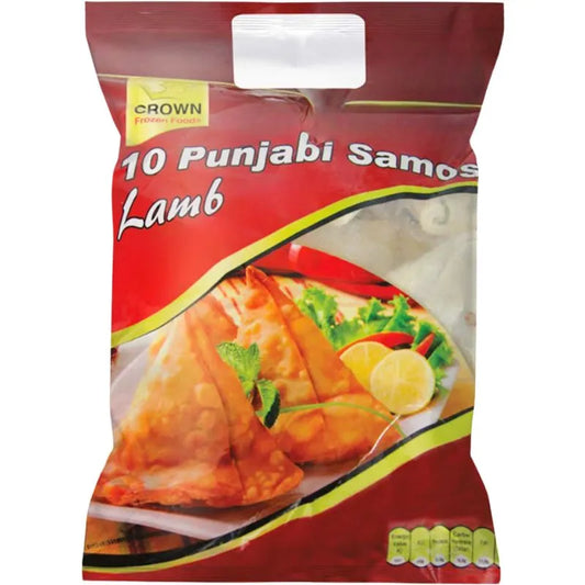 Crown Frozen Punjabi Samosa Lamb - 10pieces - 750g-Noor Groceries