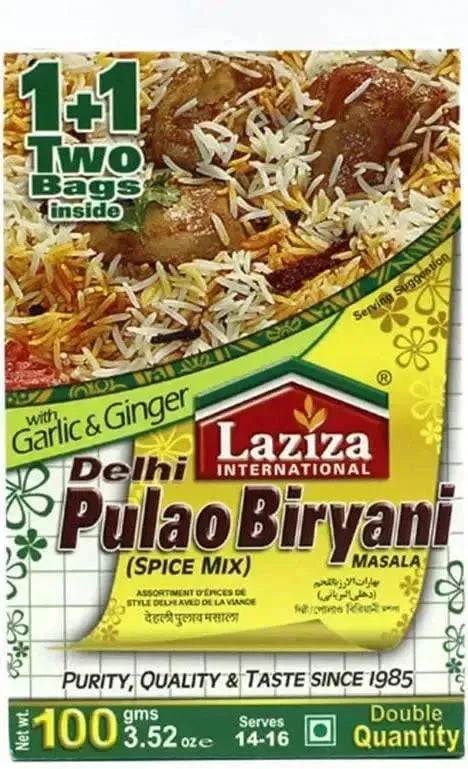 Laziza Delhi Pulao Biryani Masala - 100g-Noor Groceries