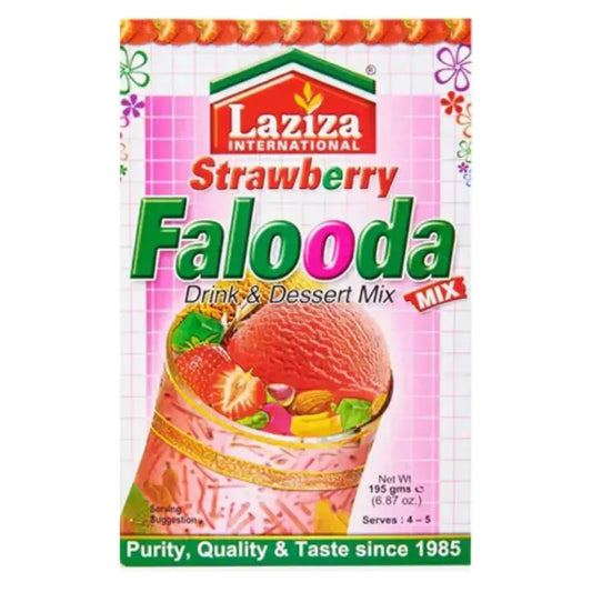 Laziza - Falooda Mix (Strawberry) - 195g-Noor Groceries