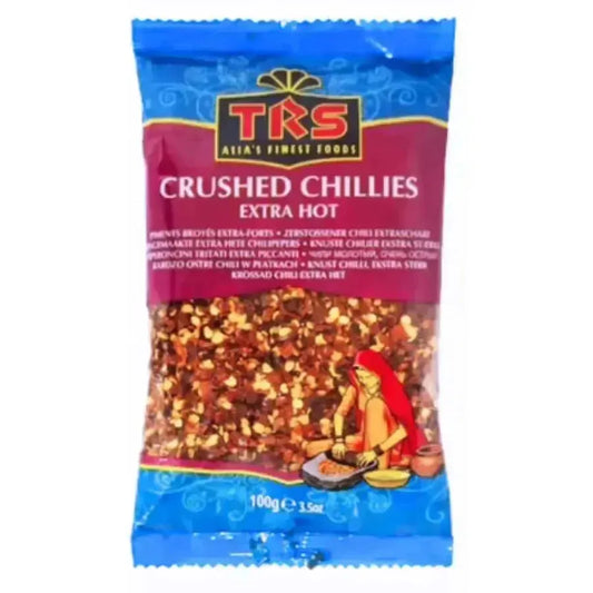 TRS Chillies Crushed Extra Hot - 100g-Noor Groceries