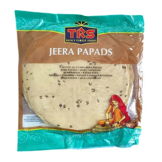 Trs Jeera Papad/ Poppadom - 200g-Noor Groceries